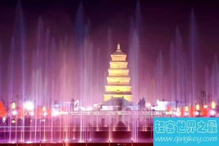 亚洲最大的音乐喷泉，西安音乐喷泉浓浓的古都文化