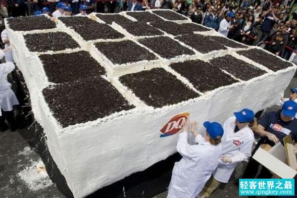 世界上最大的冰淇淋蛋糕:将近10吨重(召集百人制作)