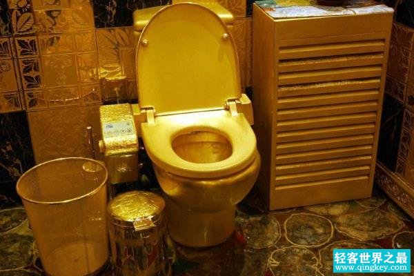 世界上最贵的厕所:抽纸盒都是24k纯金(总价值三千万)