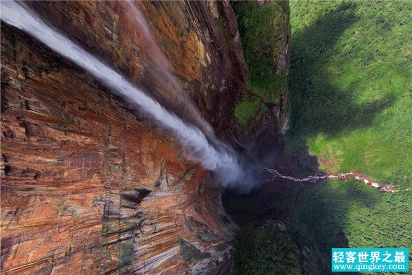 世界上最大的瀑布 安赫尔瀑布（整体落差979米）