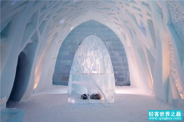 世界上最大的冰建筑物 瑞典冰旅馆（相当壮观的建筑）