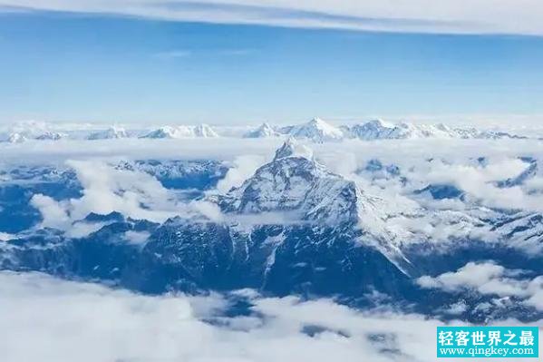 世界海拔最高的山峰 珠穆朗玛峰海拔8848.86米(庄严神圣)