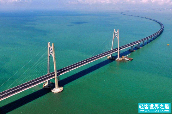 世界最长跨海大桥：港珠澳大桥 全长55公里(横跨伶仃洋)
