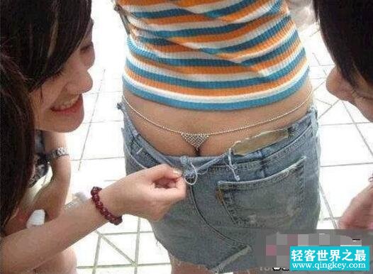 世界上最小的内裤图，简直就跟没穿一样