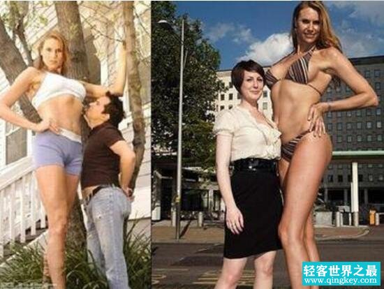世界最高的女模特，伊芙亚马逊(身高2.5米/爱上60岁老头)