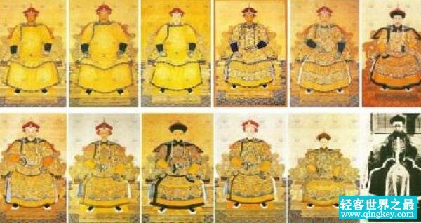 清朝皇帝妃子顺序表 清朝12位皇帝及皇后名单