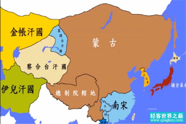 蒙古帝国是超级大国吗：是（蒙古疆域最大实力最强）