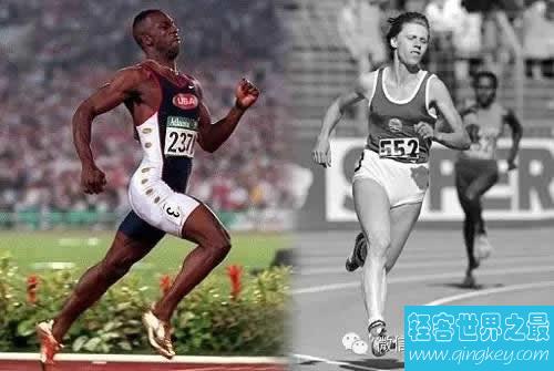 男子400米世界纪录43秒18，女子是47秒60
