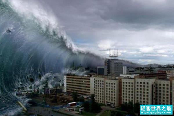 世界最高的地震海浪：能将850吨礁石掀飞2公里(高85米)