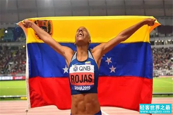 女子三级跳远世界纪录：15米67（委内瑞拉选手创下）